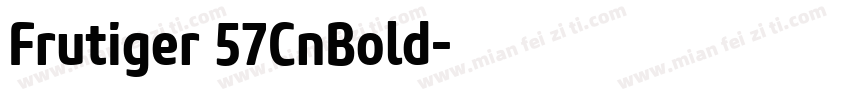 Frutiger 57CnBold字体转换